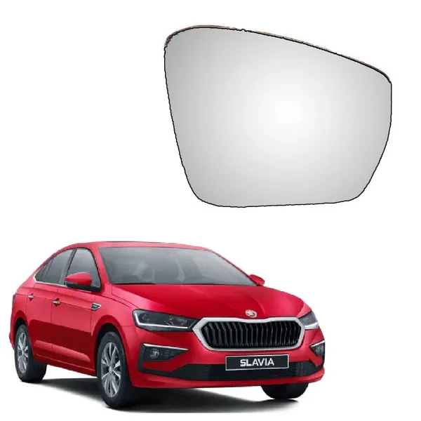 Skoda_Slavia_Orvm_Right_Driver_Side_Mirror_Glass_With_Sub_Plate