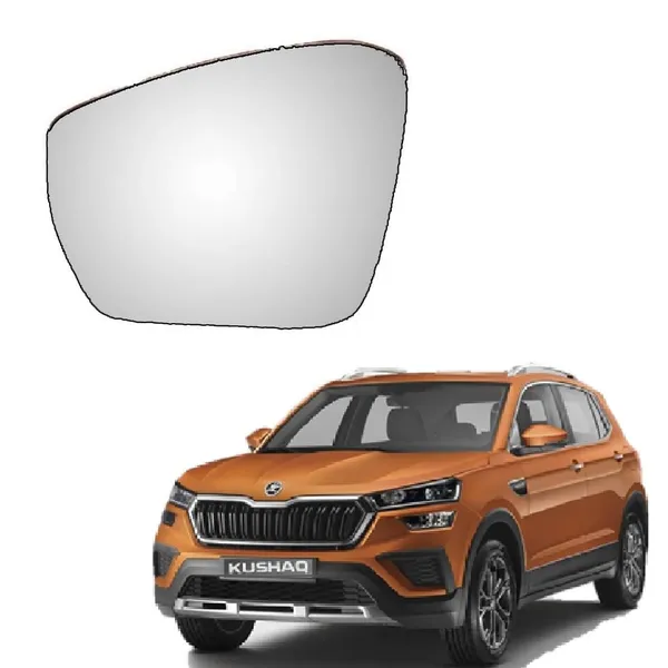 Skoda_Kushaq_Orvm_Left_Passenger_Side_Mirror_Glass_With_Sub_Plate