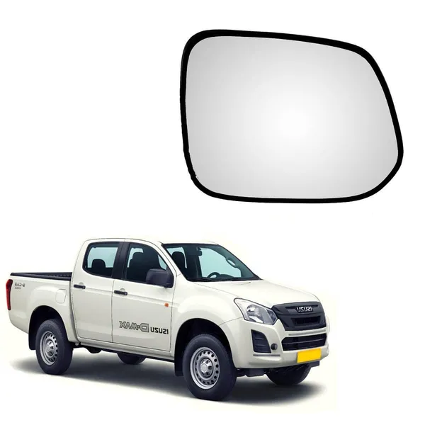 Isuzu_D_Max_1st_Gen_Orvm_Right_Driver_Side_Mirror_Glass_With_Sub_Plate