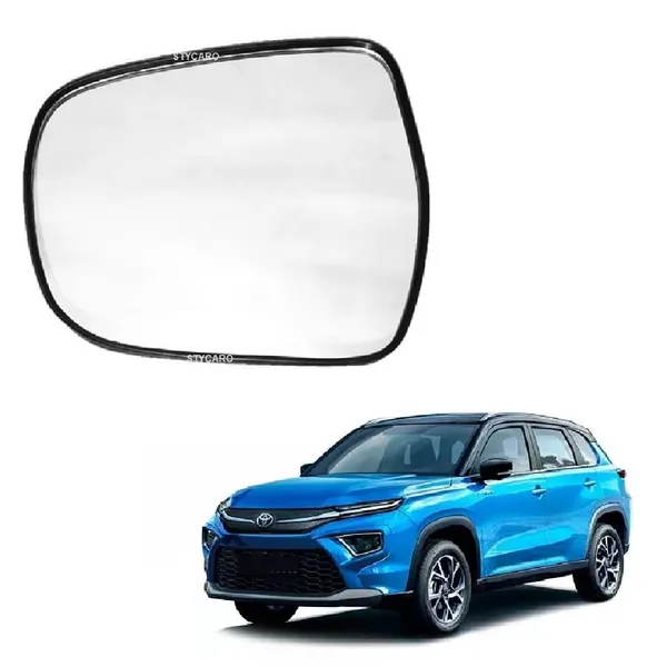 Hyryder_Orvm_Left_Passenger_Side_Mirror_Glass_With_Sub_Plate