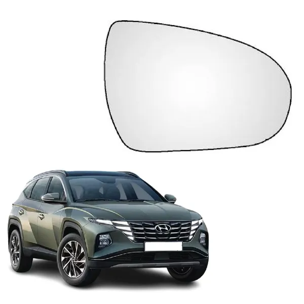 Hyn_Tucson_Orvm_Right_Driver_Side_Mirror_Glass_With_Sub_Plate
