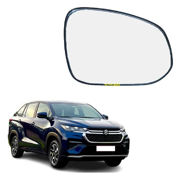 Invicto_Orvm_Right_Driver_Side_Mirror_Glass_With_Sub_Plate