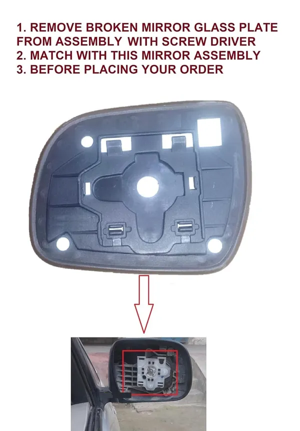 Innova_Orvm_Right_Driver_Side_Mirror_Glass_With_Sub_Plate