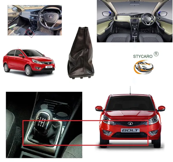 Zest_Bolt_Gear_Shift_Lever_Cover_Boot_Black