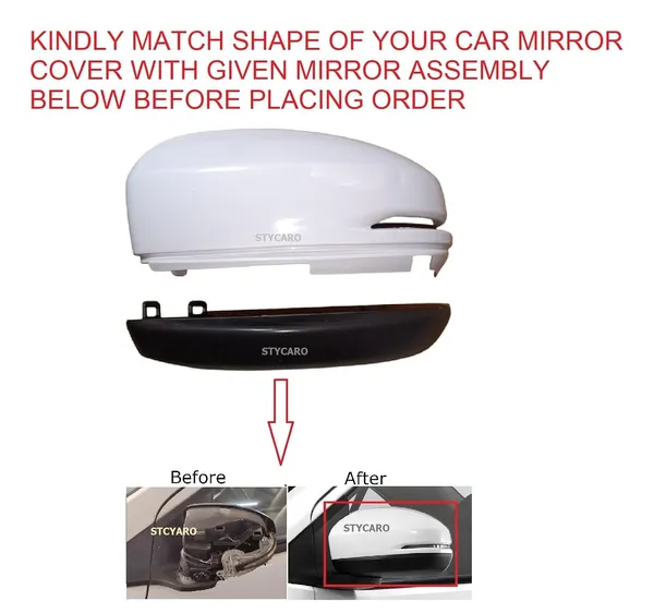 Cs_Jazz_2nd_Gen_Orvm_Left_Passenger_Side_Mirror_Cover_With_Indicator_Cut_Wht
