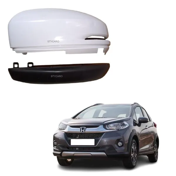 Cs_Wrv_1st_Gen_Orvm_Left_Passenger_Side_Mirror_Cover_With_Indicator_Cut_Wht