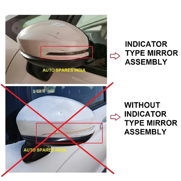 Cs_Wrv_1st_Gen_Orvm_Left_Passenger_Side_Mirror_Cover_With_Indicator_Cut_Wht