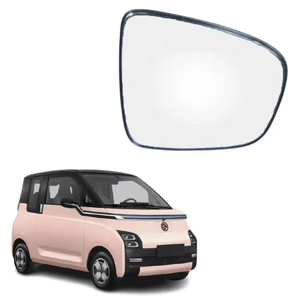 Mg_Comet_Orvm_Right_Driver_Side_Mirror_Glass_With_Sub_Plate