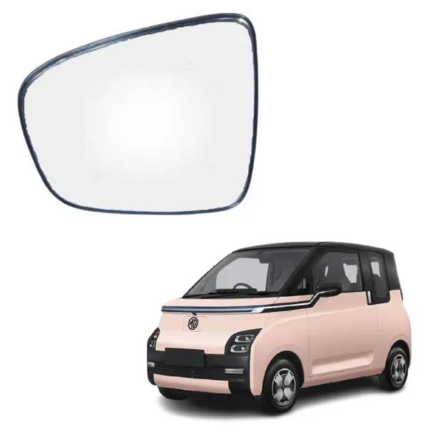 Mg_Comet_Orvm_Left_Passenger_Side_Mirror_Glass_With_Sub_Plate