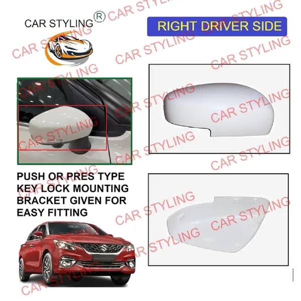 Baleno_2nd_Gen_Orvm_Right_Driver_Side_Mirror_Cover_With_Indicator_Cut_Wht