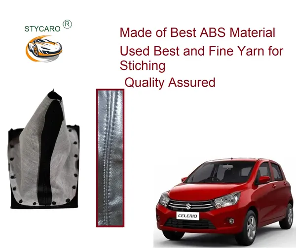 Celerio_1st_Gen_Gear_Shift_Lever_Cover_Boot_Black