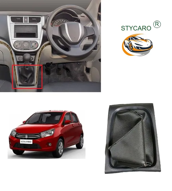 Celerio_1st_Gen_Gear_Shift_Lever_Cover_Boot_Black