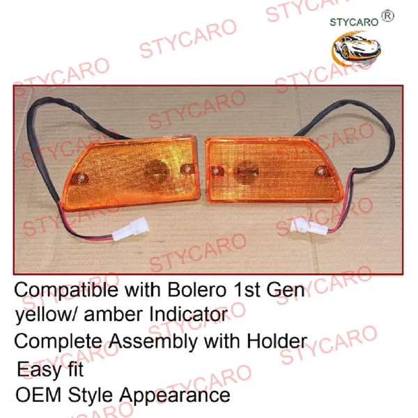 Bolero_1st_Gen_Side_Fender_Indicator_Light_Assembly_With_Holder_Yellow