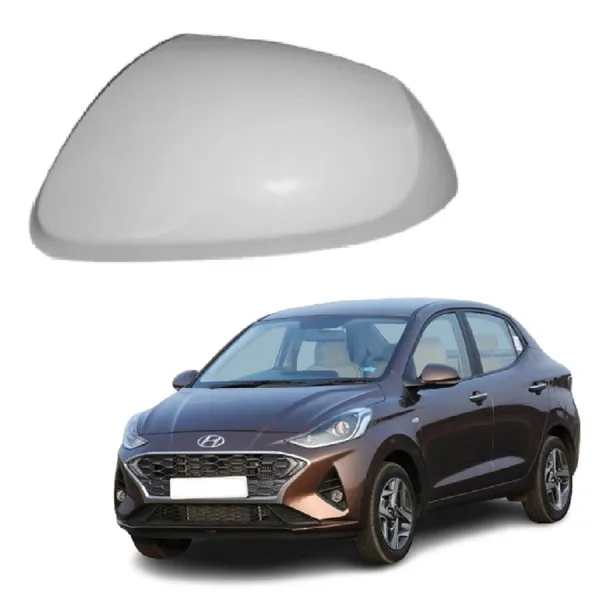 Aura_Ist_Gen_Orvm_Left_Passenger_Side_Mirror_Cover_Cap_Wht