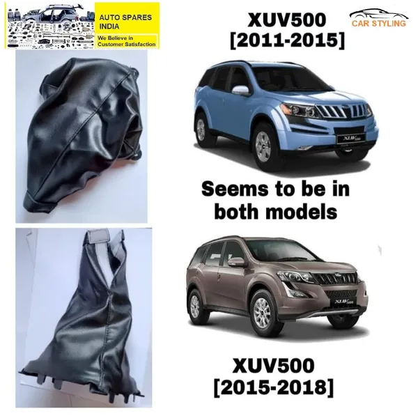 Xuv_500_Ist_2nd_Gen_Gear_Shift_Lever_Cover_Boot_Black