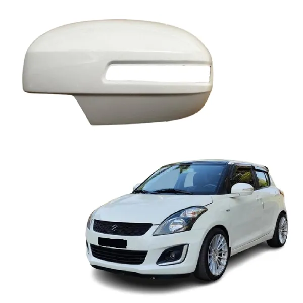 Swift_2nd_Gen_Orvm_Left_Passenger_Side_Mirror_Cover_With_Indicator_Cut_Wht