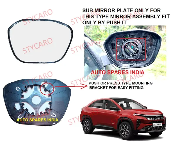 Tata_Curvv_Orvm_Right_Driver_Side_Convex_Sub_Mirror_Glass_Plate