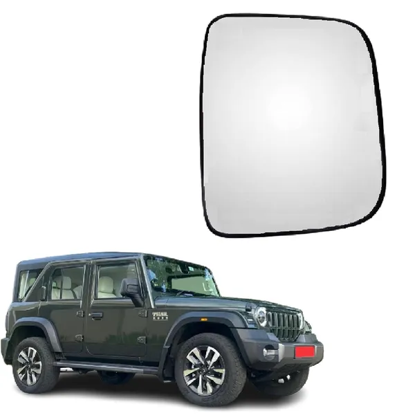 Thar_Roxx_Orvm_Right_Driver_Side_Mirror_Glass_With_Sub_Plate