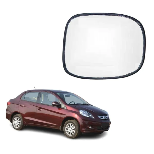 Amaze_1st_Gen_Size_2_Orvm_Right_Driver_Side_Mirror_Glass_With_Sub_Plate