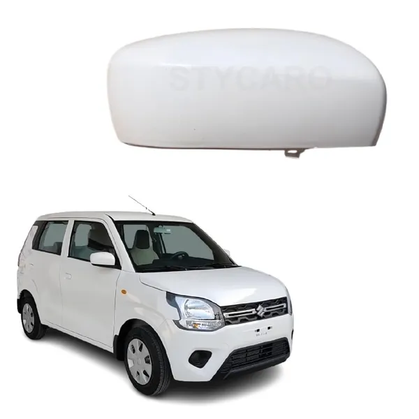 Wagon_R_3rd_Gen_Orvm_Right_Driver_Side_Mirror_Cover_No_Indicator_Cut_Wht
