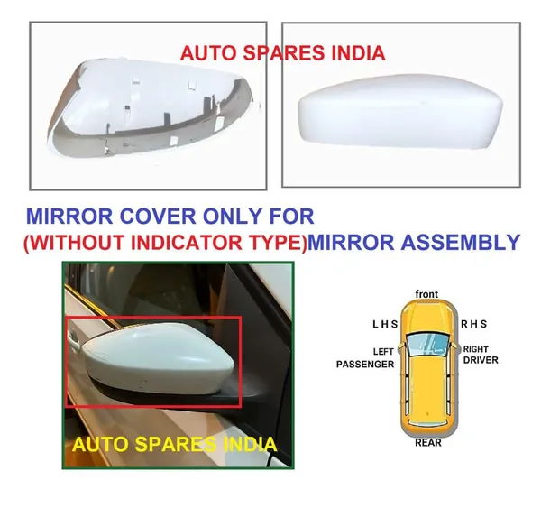 Polo_Vento_1st_Gen_Right_Driver_Side_Mirror_Cover_No_Indicator_Cut_Wht
