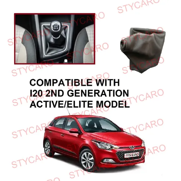 I20_2nd_Gen_Gear_Shift_Lever_Cover_Boot_Black