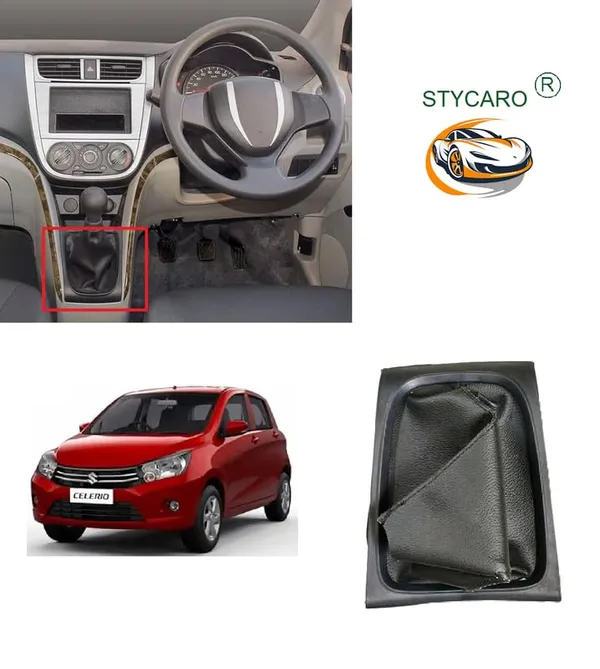 Celerio_1st_Gen_Gear_Shift_Lever_Cover_Boot_Black