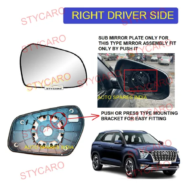 Alcazar_1st_2nd_Gen_Orvm_Right_Driver_Side_Mirror_Glass_With_Sub_Plate