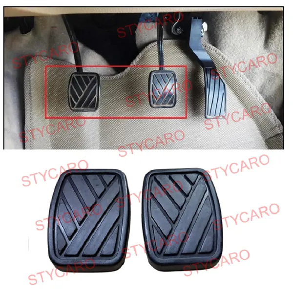 Clutch_Brake_Pedal_Pad_Rubber_Cover_Set_For_Maruti_Suzuki_Alto_800_Celerio_Ertiga_Swift_Swift_Dzire_2_Pcs_Anti_Slip_Brake_Clutch_Pedal_Rubber_Replacement_Easy_Fit_Durable