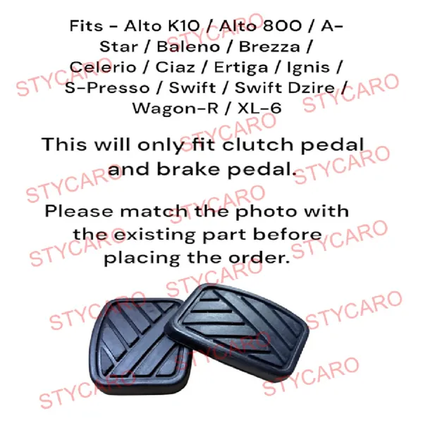 Clutch_Brake_Pedal_Pad_Rubber_Cover_Set_For_Maruti_Suzuki_Alto_800_Celerio_Ertiga_Swift_Swift_Dzire_2_Pcs_Anti_Slip_Brake_Clutch_Pedal_Rubber_Replacement_Easy_Fit_Durable