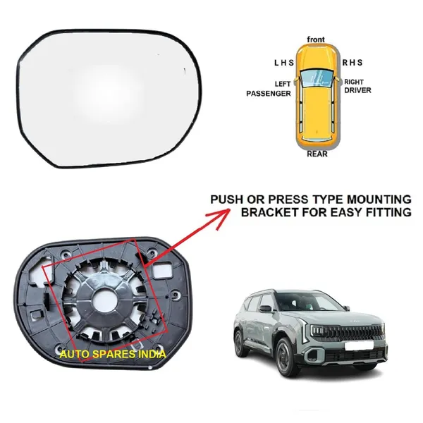 Seltos_2nd_Generation_Orvm_Right_Driver_Side_Mirror_Glass_With_Sub_Plate