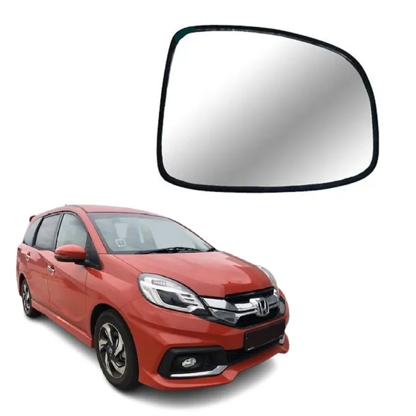Mobilio_Ist_Gen_Size_3_Orvm_Right_Driver_Side_Mirror_Glass_With_Sub_Plate