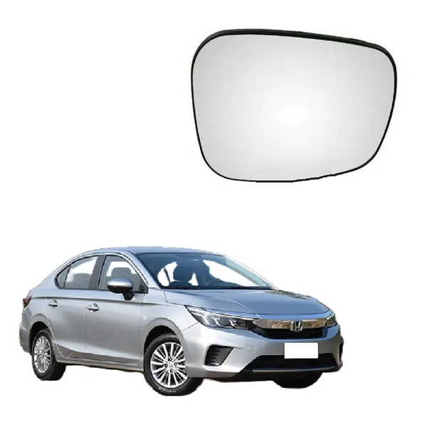 H_City_7th_Gen_Orvm_Right_Driver_Side_Mirror_Glass_With_Sub_Plate