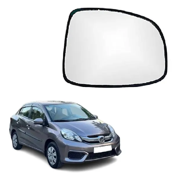 Amaze_1st_Gen_Size_4_Orvm_Right_Driver_Side_Mirror_Glass_With_Sub_Plate