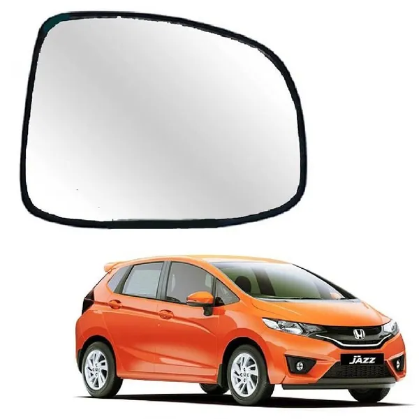 Jazz_2nd_Gen_Size_2_Orvm_Right_Driver_Side_Mirror_Glass_With_Sub_Plate