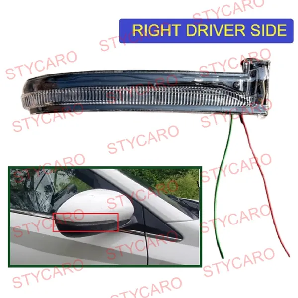 Hyn_I20_3rd_Gen_Orvm_Right_Driver_Side_View_Mirror_Indicator_Light