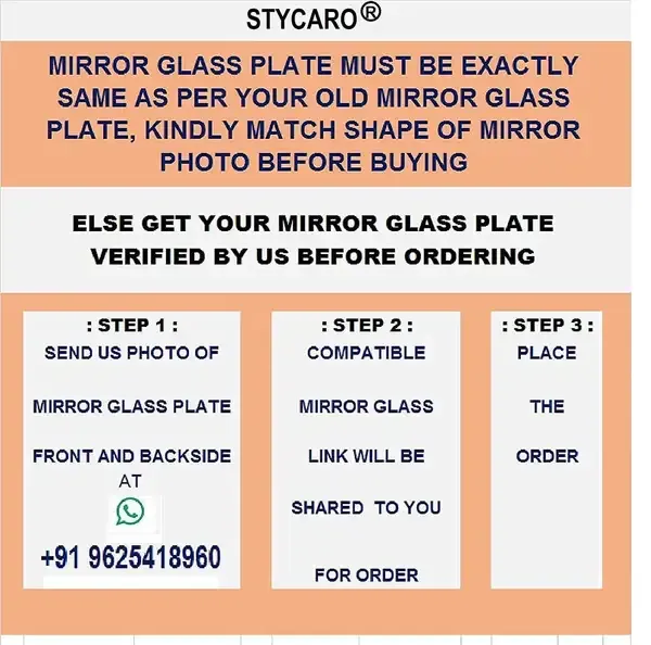 Stycaro_Mahindra_Kuv100_Convex_Left_Passenger_Side_Orvm_Mirror_Glass