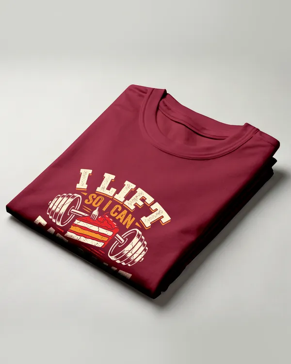 Maroon_Graphic_Regular_Fit_T-Shirt_For_Unisex