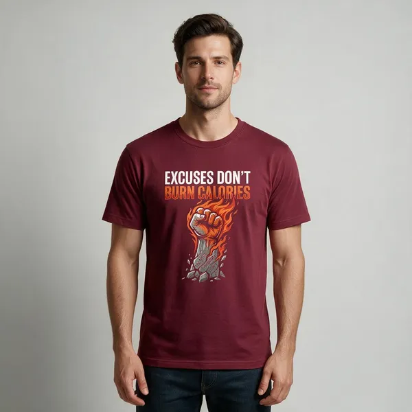 Maroon_Graphic_Print_Regular_Fit_Round_Neck_T-Shirt_For_Unisex