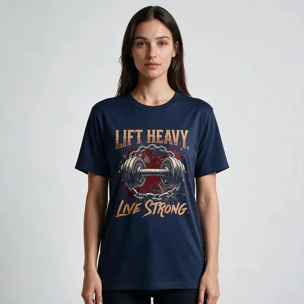 Navy_Cotton_Graphic_Round_Neck_T-Shirt_For_Unisex