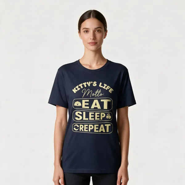 Navy_Casual_T-Shirt_for_unisex