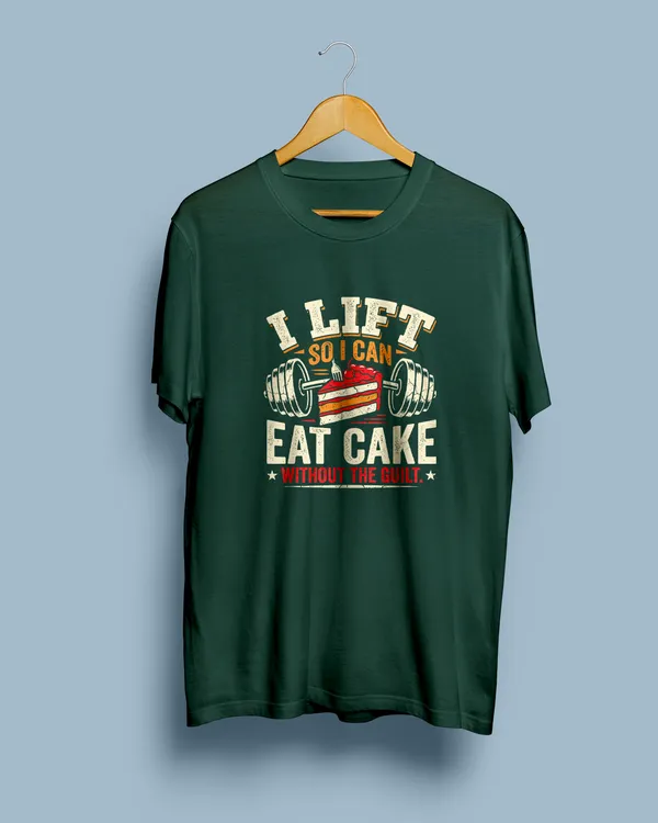 Green_Graphic_Crew_Neck_T-Shirt_For_Unisex