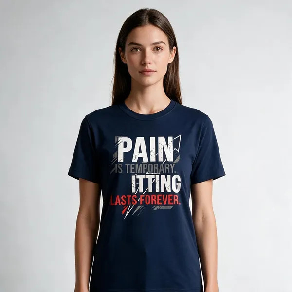 Navy_Graphic_Round_Neck_T-Shirt_For_Unisex