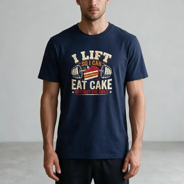 Navy_Graphic_Round_Neck_T-Shirt_For_Unisex