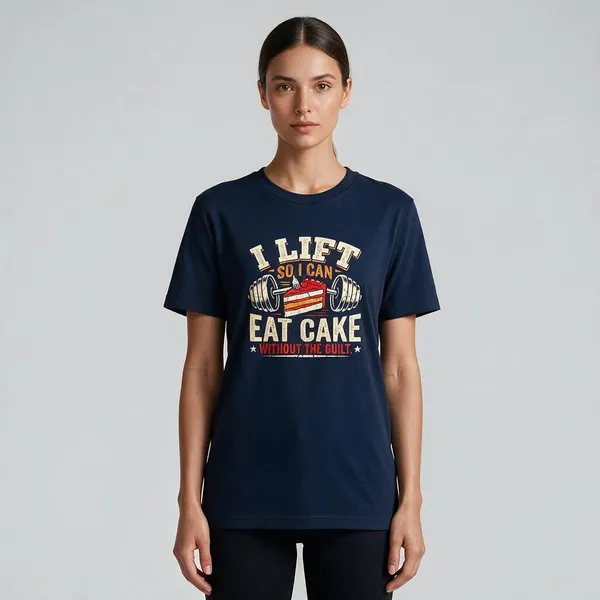 Navy_Graphic_Round_Neck_T-Shirt_For_Unisex