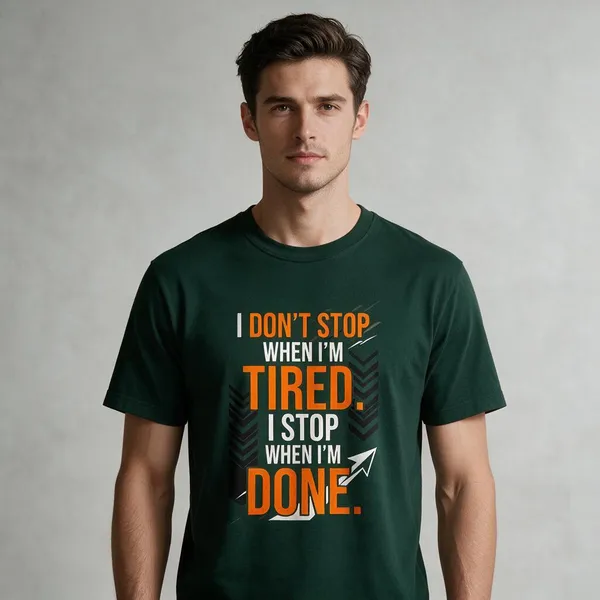 Green_Graphic_Round_Neck_T-Shirt_For_Unisex