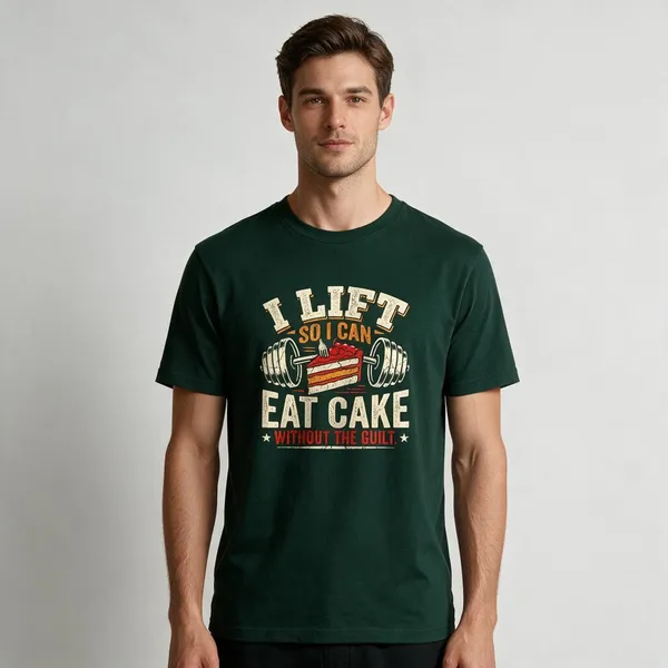 Green_Graphic_Crew_Neck_T-Shirt_For_Unisex
