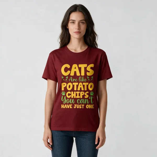 Maroon_Graphic_Print_Crew_Neck_T-Shirt_for_Unisex