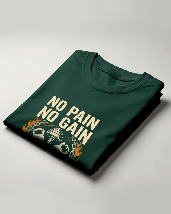 Green_Graphic_Crew_Neck_T-Shirt_For_Unisex