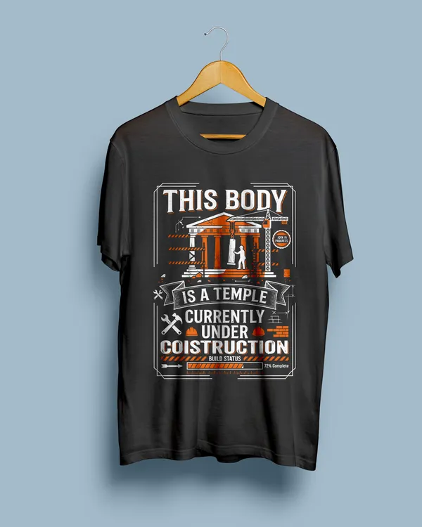 Black_Graphic_Round_Neck_T-Shirt_For_Unisex